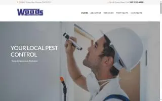 Woods Pest Control of Fresno website