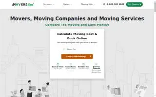 All Good Moving website