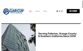Garcia Window Cleaning Inc website