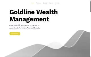 GoldLine Wealth Management website