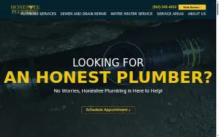 Honestee Plumbing website