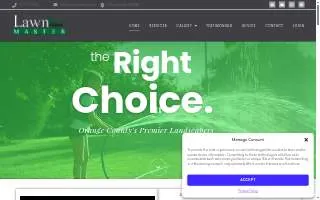 Lawn Master OC website
