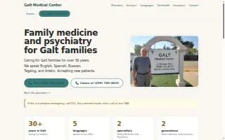 Galt Medical Center website