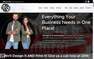 Galt Sign & Screenprinting Inc. website