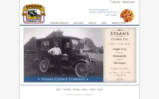 Spaans Cookie Co website