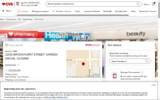 CVS Pharmacy of Garden Grove website