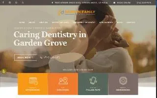 Garden Family Dental website