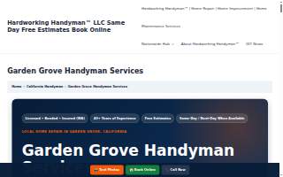 Handyman Services Garden Grove