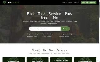 Tree Care Arborist Services website