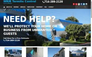 WRM Termite Control website