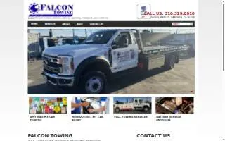 Falcon Towing website
