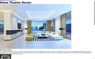Home Theater Doctor of Gardena website