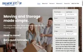 Silver Star Moving and Storage website