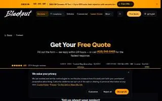 Blackout Window Tinting website