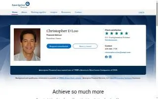 Christopher D Loo - Financial Advisor, Ameriprise Financial Services, LLC website