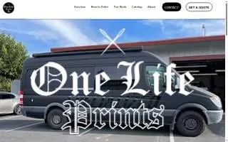 One Life Prints website