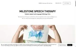 Milestone Speech Therapy, Inc. website