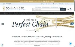 Sarraf Jewelry website