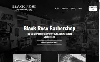 Black Rose Barbershop of Glendora website