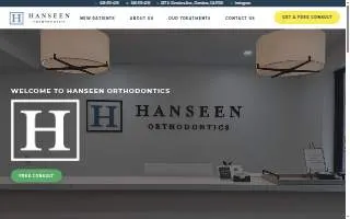 Hanseen Orthodontics website