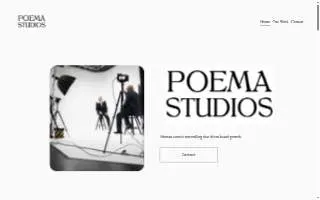 Poema Studios of Glendora website