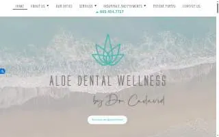 Aloe Dental Wellness website