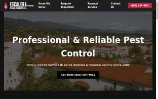 Escalera Pest Control website