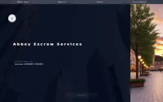Abbey Escrow Services of Granite Bay website
