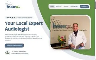 Hear So Good Audiology & Hearing Aids of Granite Bay website
