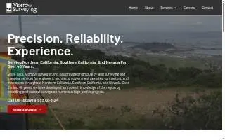 Morrow Surveying Inc of Granite Bay website