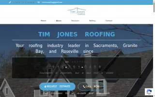 Tim Jones Roofing website