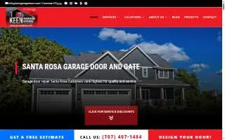 Keen Garage Doors of Greenfield website