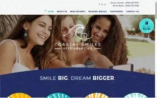 Coastal Smiles Orthodontics - David H. Lindsey, DDS, MS website