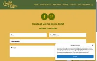Coastal Vibes website