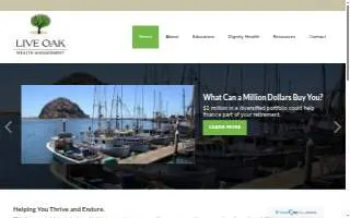 Live Oak Wealth Management website