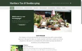 Martinez Tax & Bookkeeping website