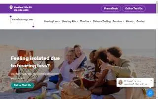 West Valley Hearing Center of Hacienda Heights website