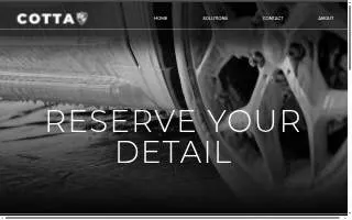 COTTA Car Care website