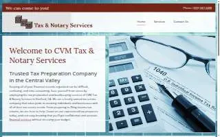 CVM Tax & Notary Services website