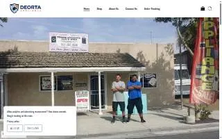 Deorta Appliance website
