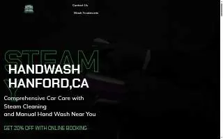 Steamy Hand Wash Hanford's Best Car Wash website