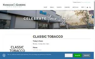 Classic Tobacco of Hawaiian Gardens website