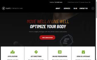 Elite Strength Lab website