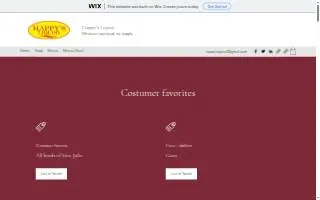 Happy’s liquor website