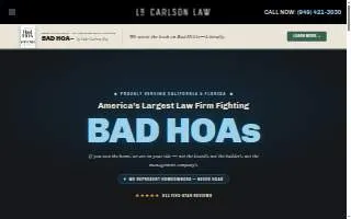 LS Carlson Law, PC of Aliso Viejo website