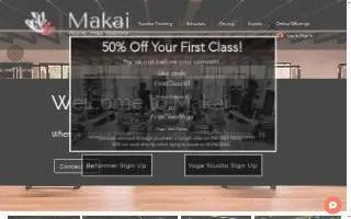 Makai Fitness - Pilates, Yoga, Wellness of Hawaiian Gardens website