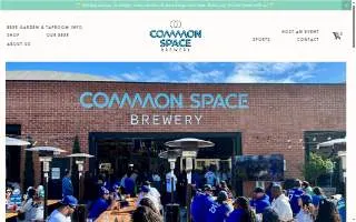 Common Space Brewery website