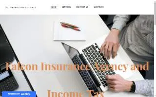 Falcon Insurance Agency website