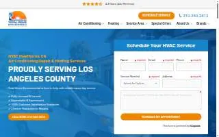 Hawthorne HVAC Service website
