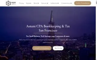 Asnani CPA Tax & Accounting website